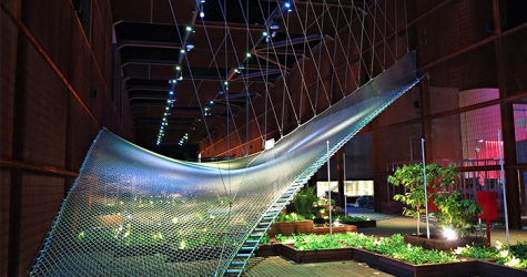 Бразильский павильон с батутом на Expo Milano 2015