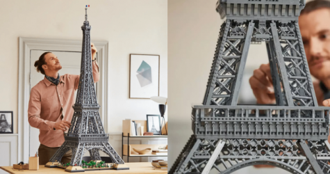 Lego представила копию Эйфелевой башни высотой 1,5 метра