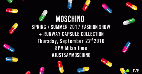Прямая трансляция показа Moschino, весна-лето 2017
