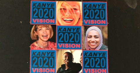 Канье Уэст показал постер президентской кампании с Анной Винтур
