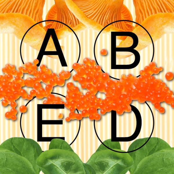 Витамины А, В, Е, D в продуктах питания | BURO.