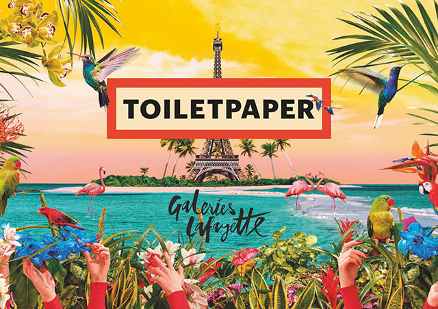 Основатели журнала ToiletPaper украсят витрины Galeries Lafayette