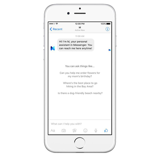 Facebook анонсировал появление \"умного\" помощника наподобие Siri и Cortana