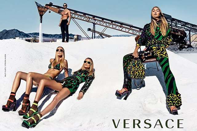 Новая рекламная кампания Versace с Джиджи Хадид