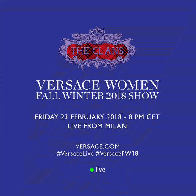 Прямая трансляция Versace осень-зима 2018