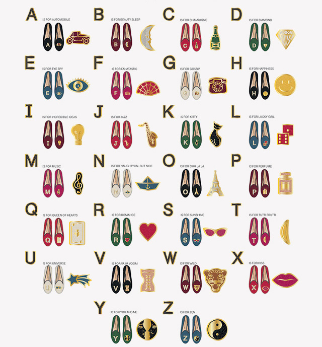 От A до Z: \"азбучная\" коллекция Charlotte Olympia для Net-a-Porter
