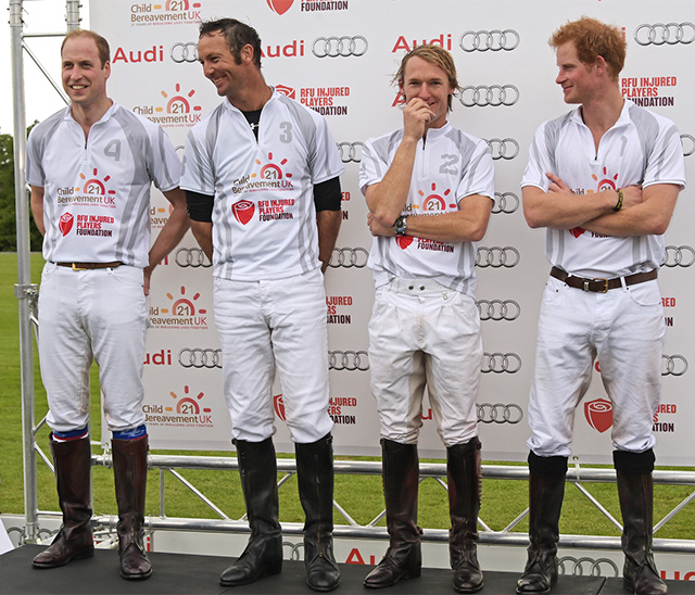 Королевская семья приняла участие в Audi Polo Challenge в Лондоне