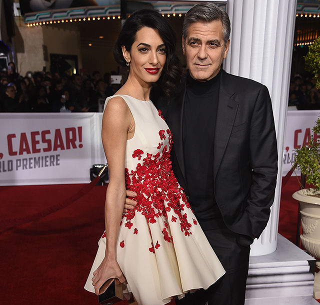 Амаль и Джордж Клуни на премьере фильма в Лос-Анджелесе