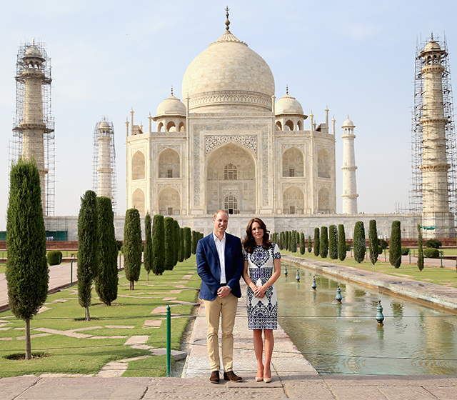 Кейт Миддлтон и принц Уильям посетили Тадж-Махал