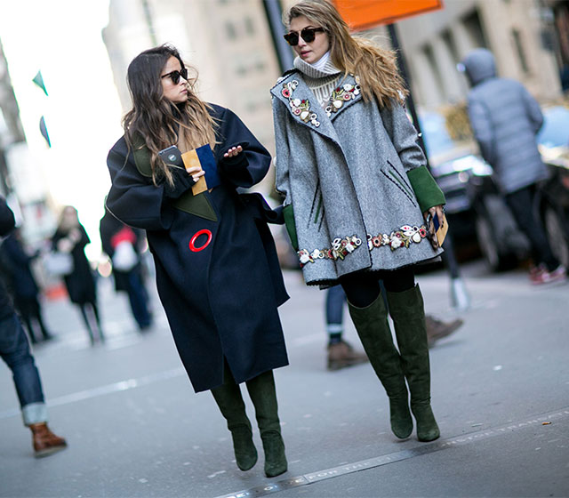Неделя моды в Нью-Йорке, осень-зима 2016: street style. Часть 1