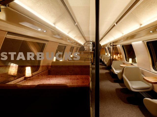 Starbucks открывает кафе в поезде