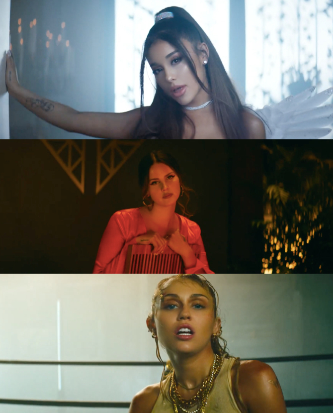Ариана Гранде, Майли Сайрус и Лана Дель Рей выпустили клип на песню для «Ангелов Чарли»