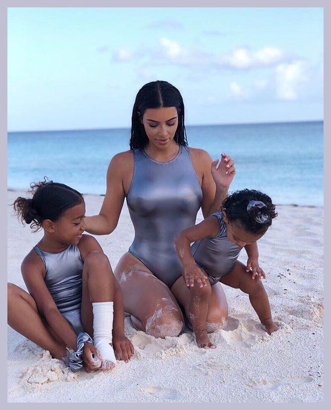 Ким Кардашьян показала первые снимки с отдыха с детьми на Багамах