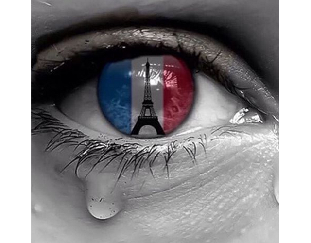 Картинки людей по всему миру в поддержку трагедии в Париже