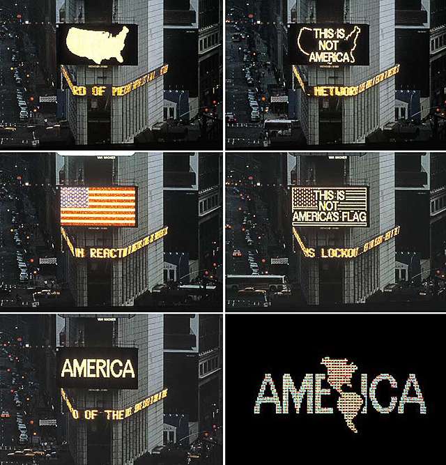 \"Это не Америка\": работа Альфредо Джаара вернется на Таймс-сквер