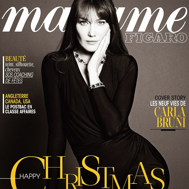 Карла Бруни Саркози на обложке Madame Figaro