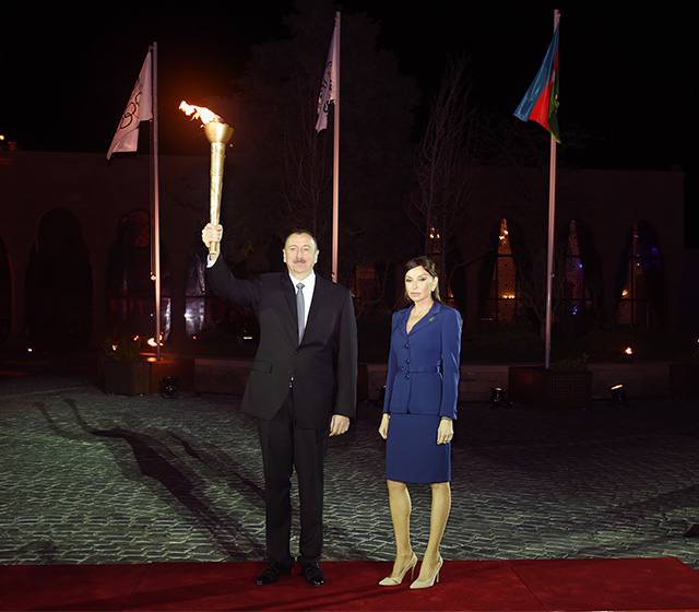 В Азербайджане зажгли факел первых Европейских игр