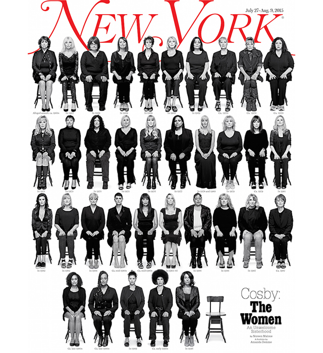 Журнал New York поместил на обложку фото жертв комика Косби