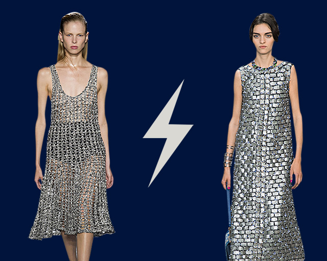 Голосование: платье-кольчуга Chanel VS Proenza Schouler