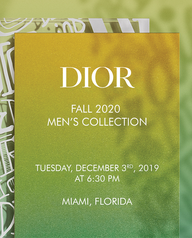 Онлайн-трансляция шоу Dior Men, коллекция pre-fall 2020