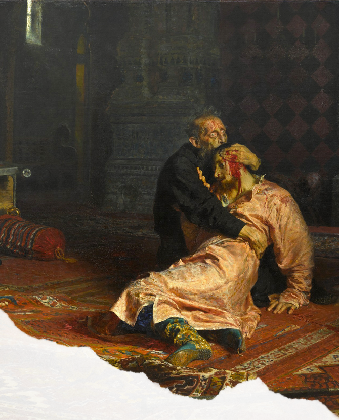 Мужчину, повредившего картину «Иван Грозный и сын его Иван», приговорили к 2,5 года колонии