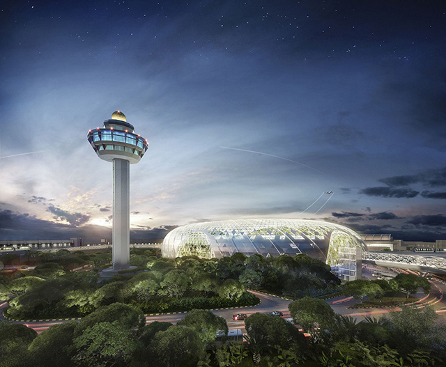В новом терминале сингапурского аэропорта \"Чанги\" появится водопад