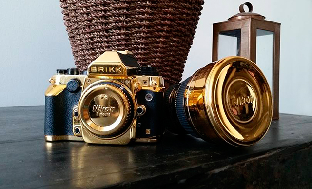 Золотой фотокомплект Brikk с 24-каратным покрытием