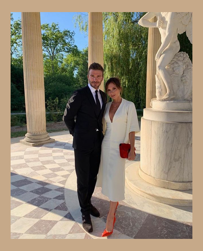 Дэвид и Виктория Бекхэм отметили годовщину свадьбы в Версале