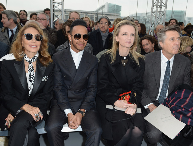 Кейт Мосс на мужском показе Louis Vuitton в Париже