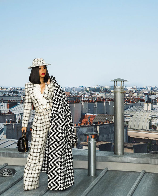 Cardi B стала самой популярной знаменитостью в соцсетях во время Недели моды в Париже