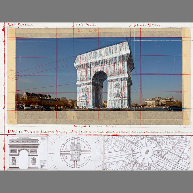Художник Христо упакует Триумфальную арку в Париже