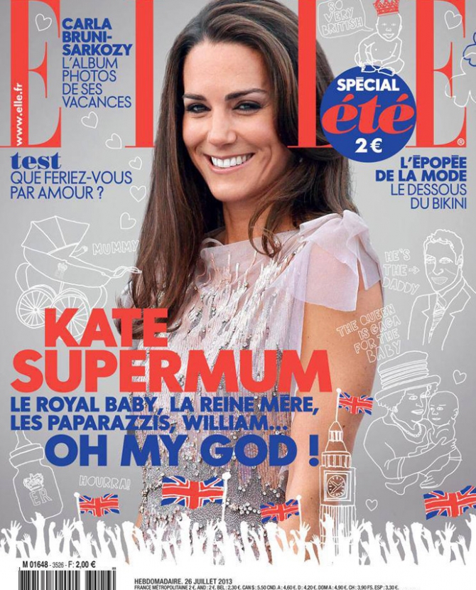 Кейт Миддлтон на обложке французского Elle