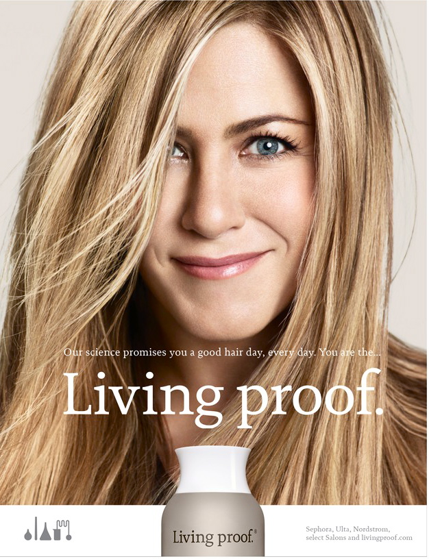 Дженнифер Энистон в рекламной кампании Living Proof