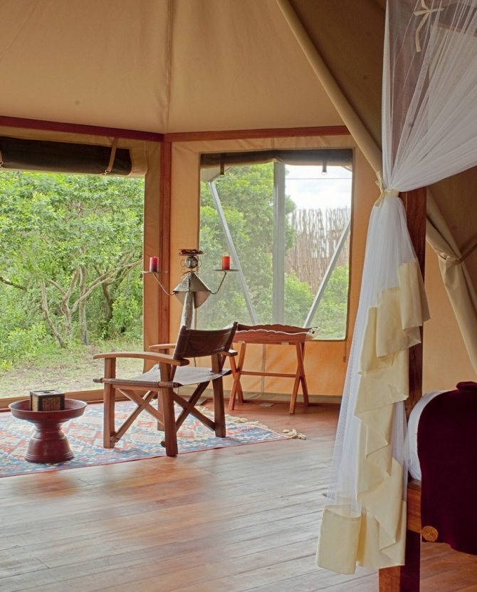 Палаточный отель Kempinski в Кении