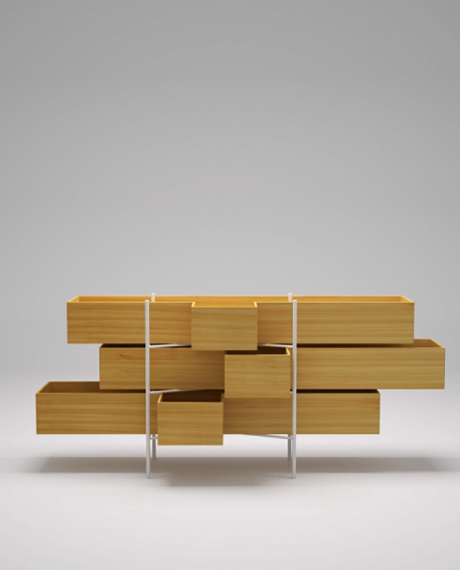 Деревянная мебель от Оки Сато