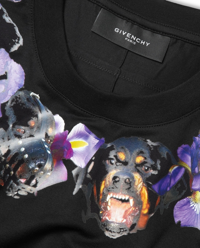 Ротвейлеры в цветах: новый принт Givenchy