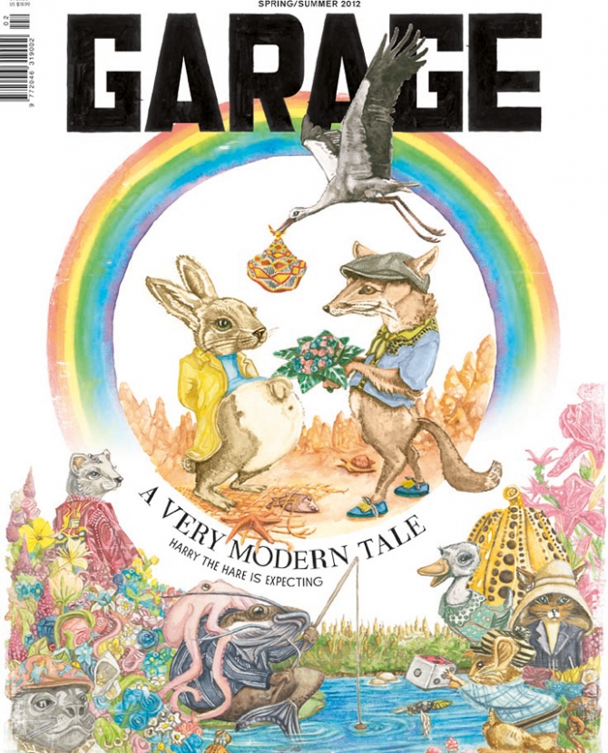 Беременный кролик-гей на обложке Garage