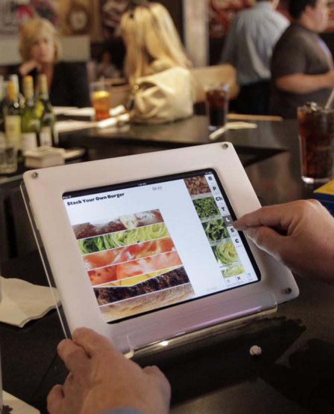 iPad-меню в ресторане Нью-Йорка