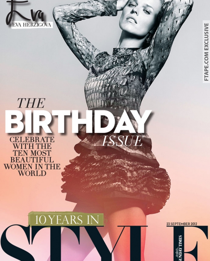 Юбилейные обложки The Sunday Times Style Magazine