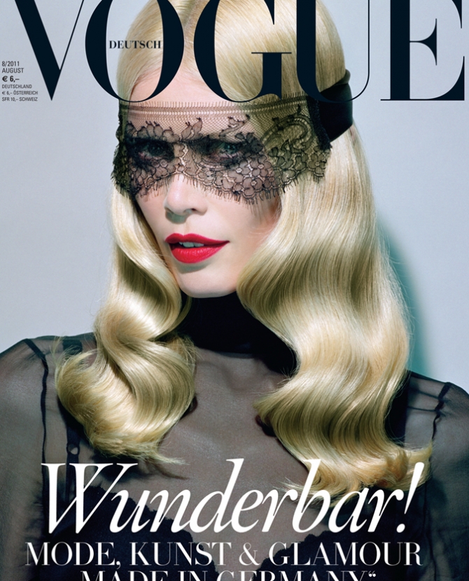 Клаудия Шиффер на обложке немецкого Vogue