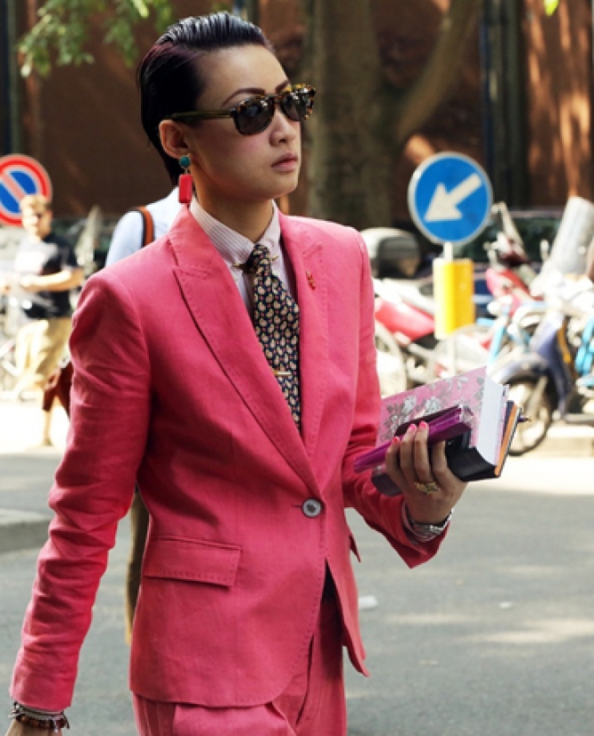 Неделя мужской моды в Милане: Streetstyle. Часть 2
