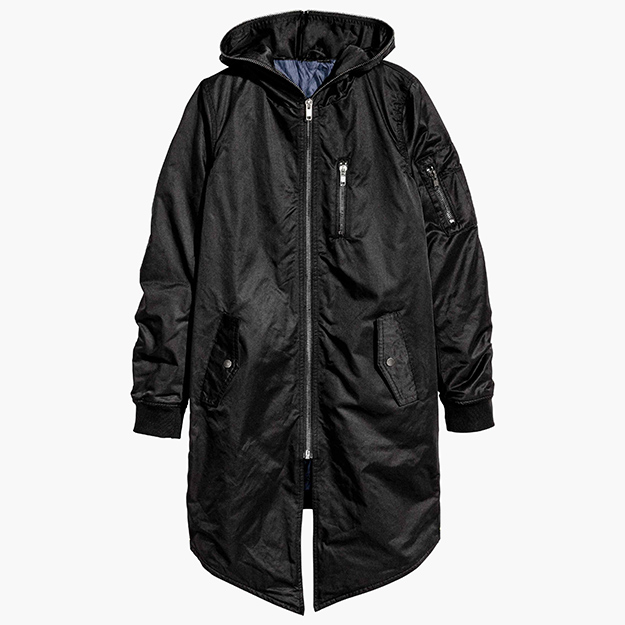 Удлиненная куртка-бомбер H&M, hm.com