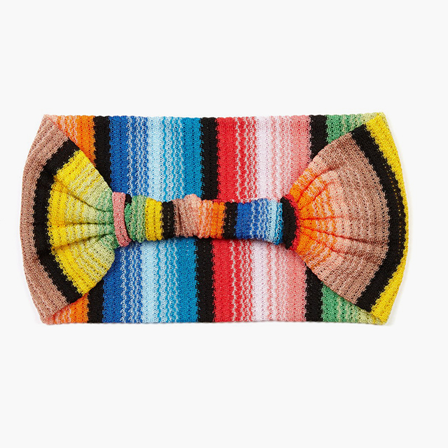 Missoni<p><a target=\"_blank\" href=\"http://www.matchesfashion.com/intl/products/Missoni-Mare-Striped-knit-headband-1036081\">matchesfashion.com</a></p>