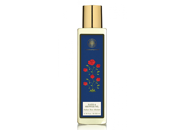 Moisture Replenishing Bath & Shower Oil Indian Rose Absolute Forest Essentials Forest Essentials