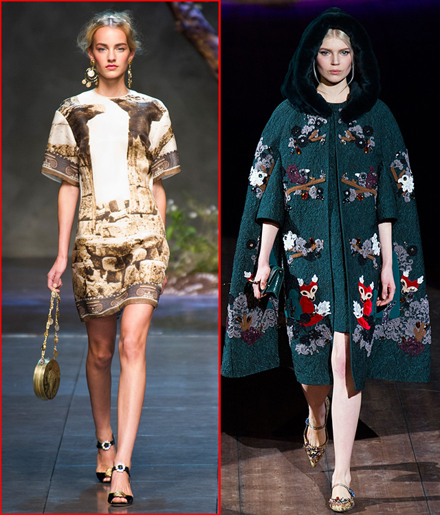 Dolce & Gabbana весна-лето 2014; Dolce & Gabbana осень-зима 2014/15