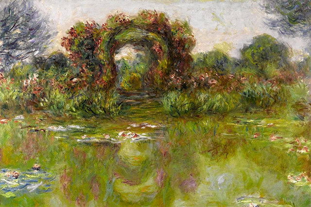 «Bassin aux nymphéas, les rosiers» 1913