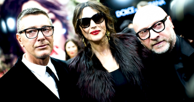 Моника Беллуччи на открытии корнера Dolce & Gabbana в ЦУМе